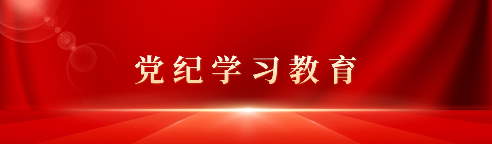 2024年黨紀(jì)學(xué)習(xí)教育橫幅（已過(guò)審）